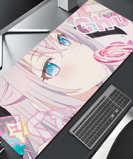 Unveil Your Emotions: Alya gaming mousepad on anime desktop setup - Delicate and emotional Alya design