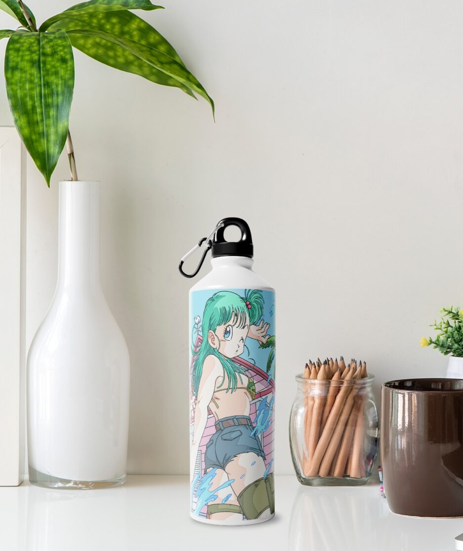 Bulma sipper bottle aesthetic image – Dragon Ball design