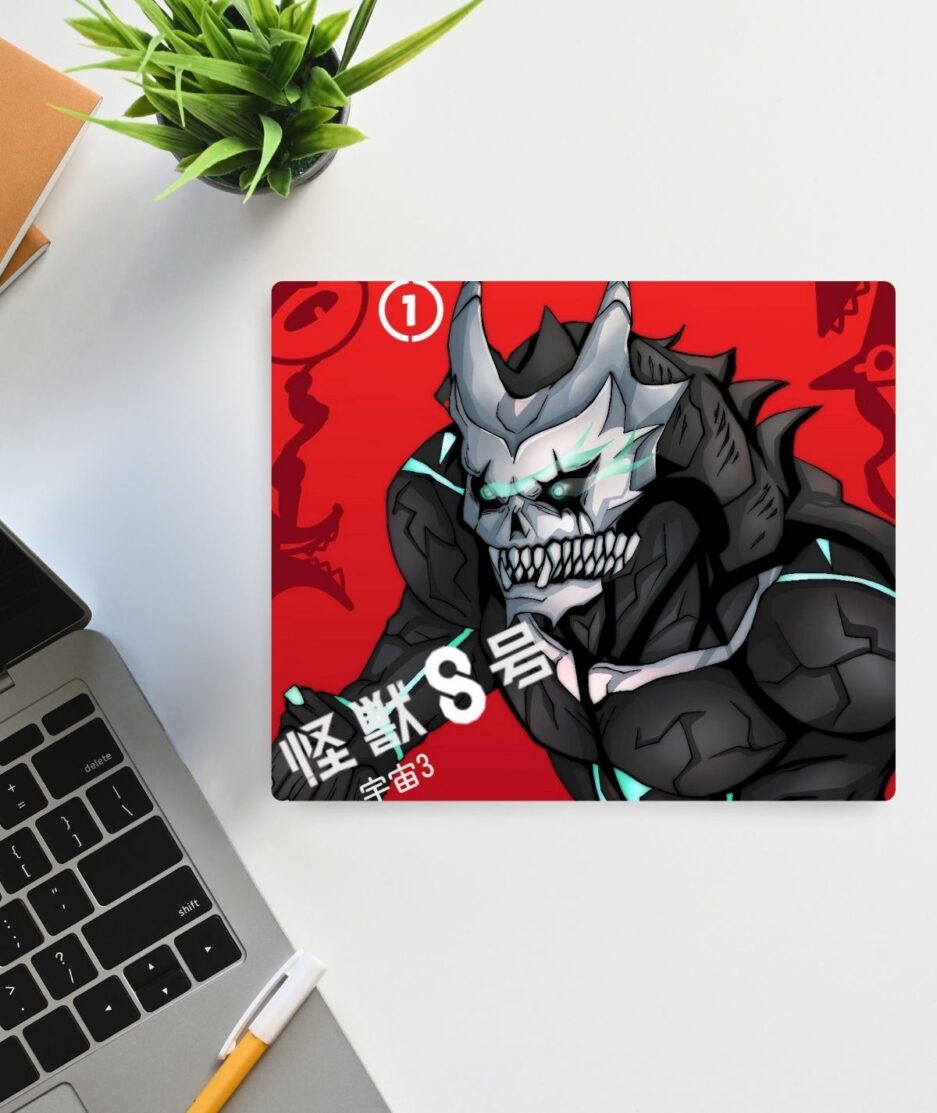 Kaiju Intense Red mousepad - Featuring a powerful Kaiju design in bold red tones