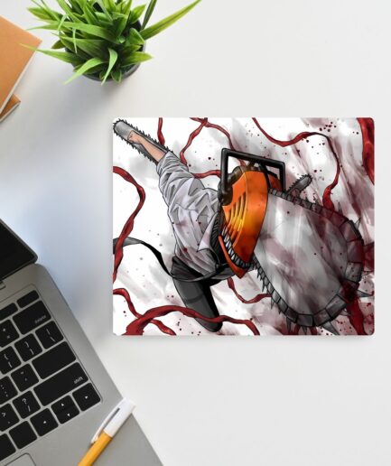 Chainsaw Man Fighting Mode mousepad - Featuring Denji in action