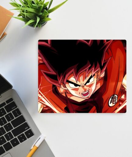 Goku Battling Spirit mousepad - Showcasing Goku’s iconic fighting stance