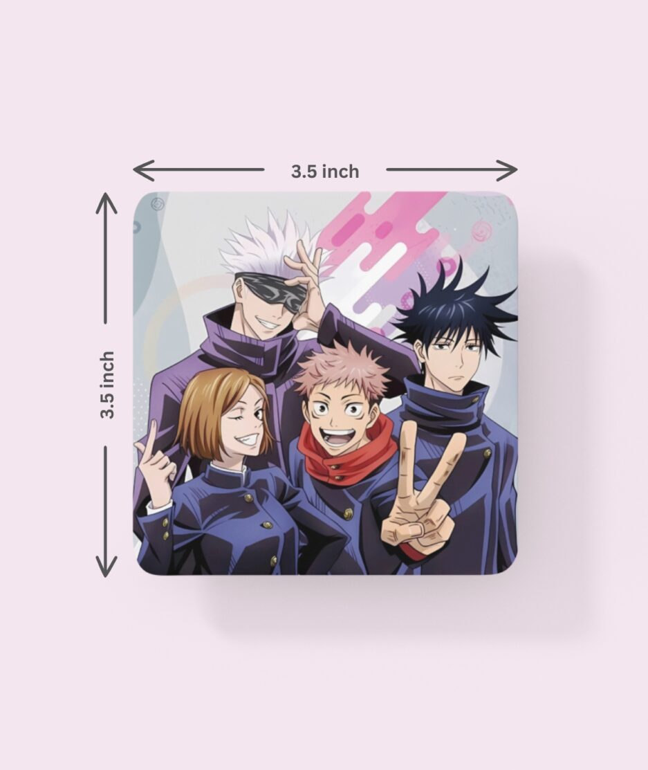 Jujutsu Kaisen squad coaster dimensions