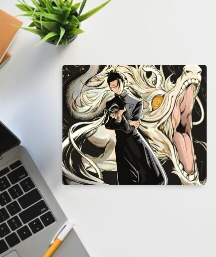 Jujutsu Kaisen Geto Villain square mousepad - Featuring Geto Suguru in his villainous form