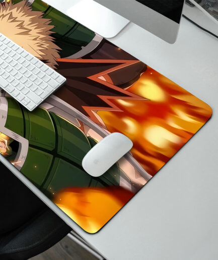 My Hero Academia Epic Showdown gaming mousepad right view - Smooth edges with high-energy design