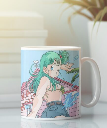 Bulma Dragon Ball white mug main image