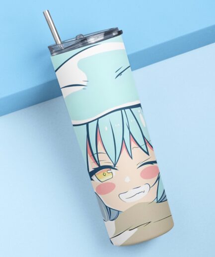 Rimuru Tempest Cute Blue Metal Tumbler - Premium anime drinkware