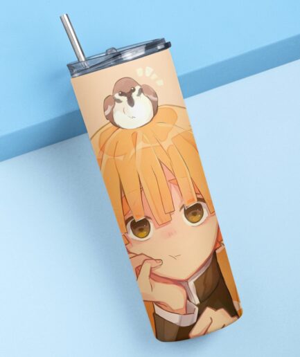 Zenitsu Lightning Fast Metal Tumbler - Premium anime drinkware