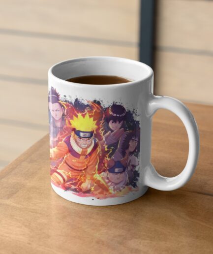 Naruto Uzumaki white mug on table