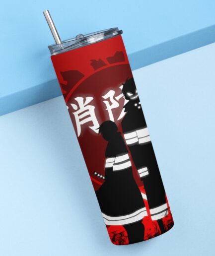 Fire Force Flame Wielding Tumbler - Premium anime drinkware