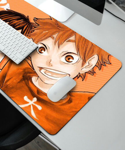 Team Haikyuu gaming mousepad right view - Precision-cut edges with anime-inspired design