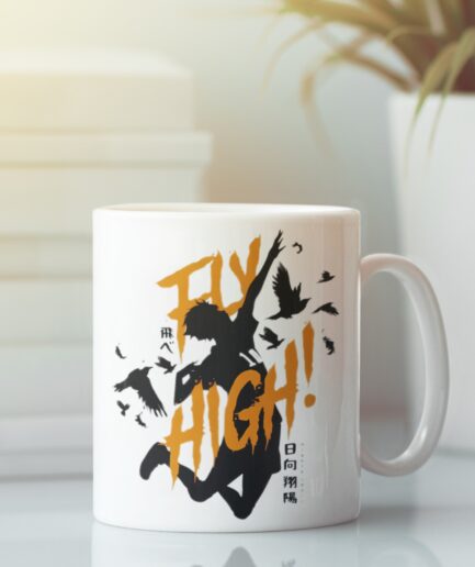 Haikyuu Fly High white mug main image