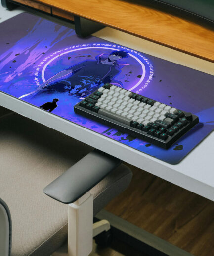 Step Forward as the Legendary Hunter Small Gaming Pad on Table – Anime Power Unleashed