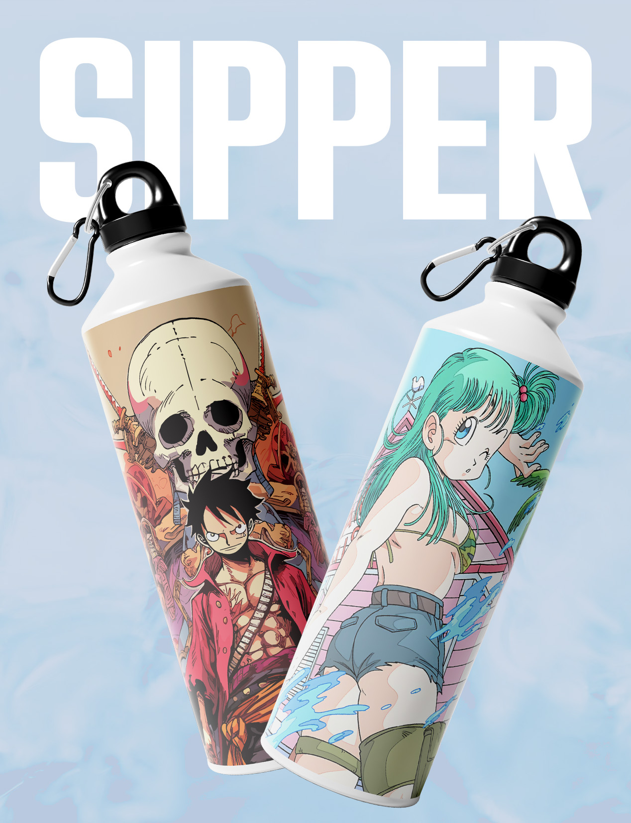 Anime sipper bottles – leak-proof and stylish drinkware