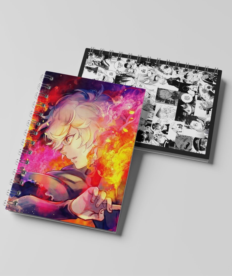 Front and back view of Gabimaru’s Rainbow Edo Sketchbook, Hell's Paradise artwork