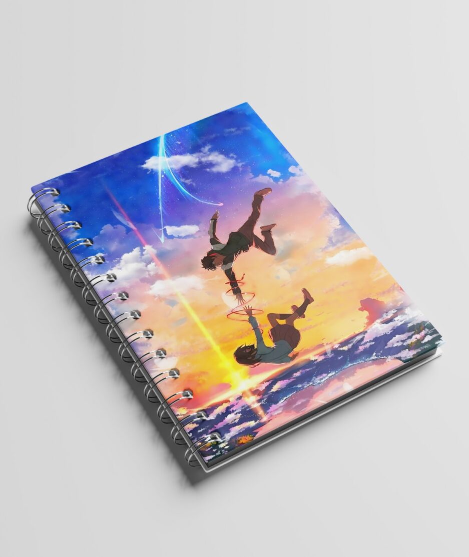 Aesthetic front view of Comet Encounter: Your Name A5 Sketchbook with anime-inspired design