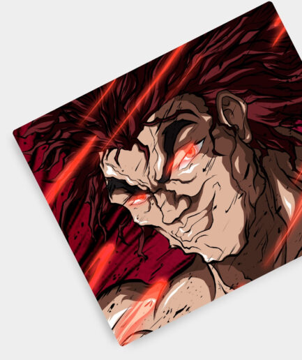 Yujiro Hanma Baki anime mousepad with high-quality fade-proof artwork