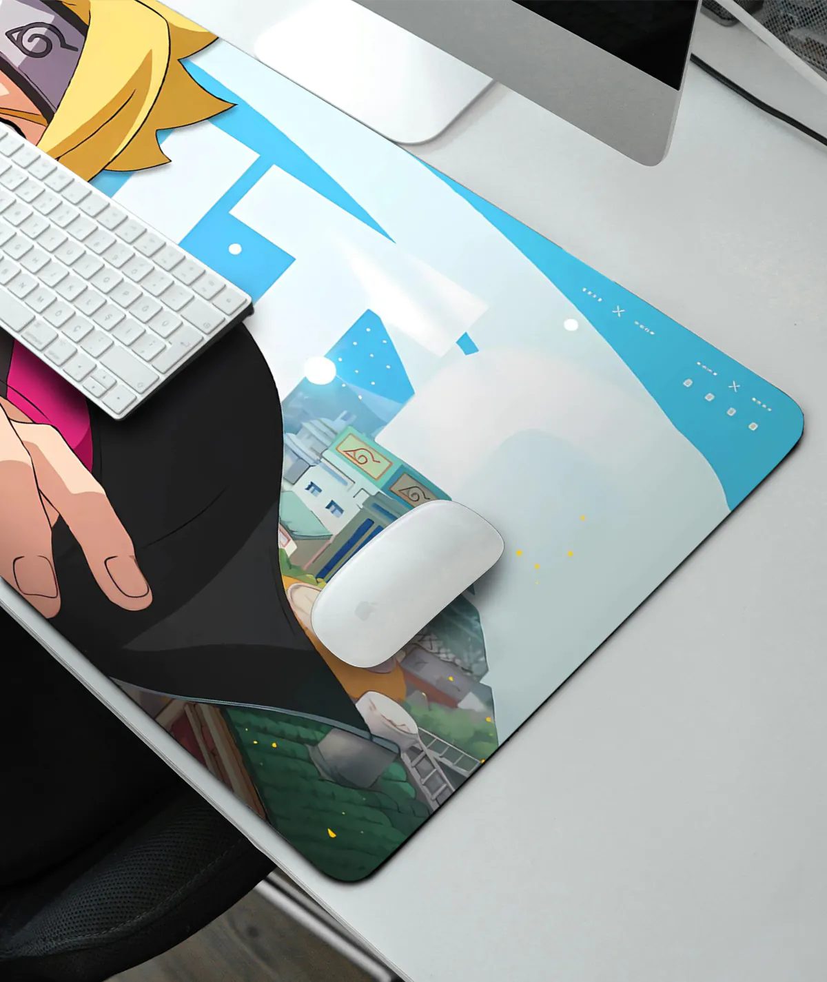 Boruto Forge Your Path Gaming Mousepad - Right View Boruto Forge Your Path gaming mousepad right view - Precision-cut edges and vivid anime art