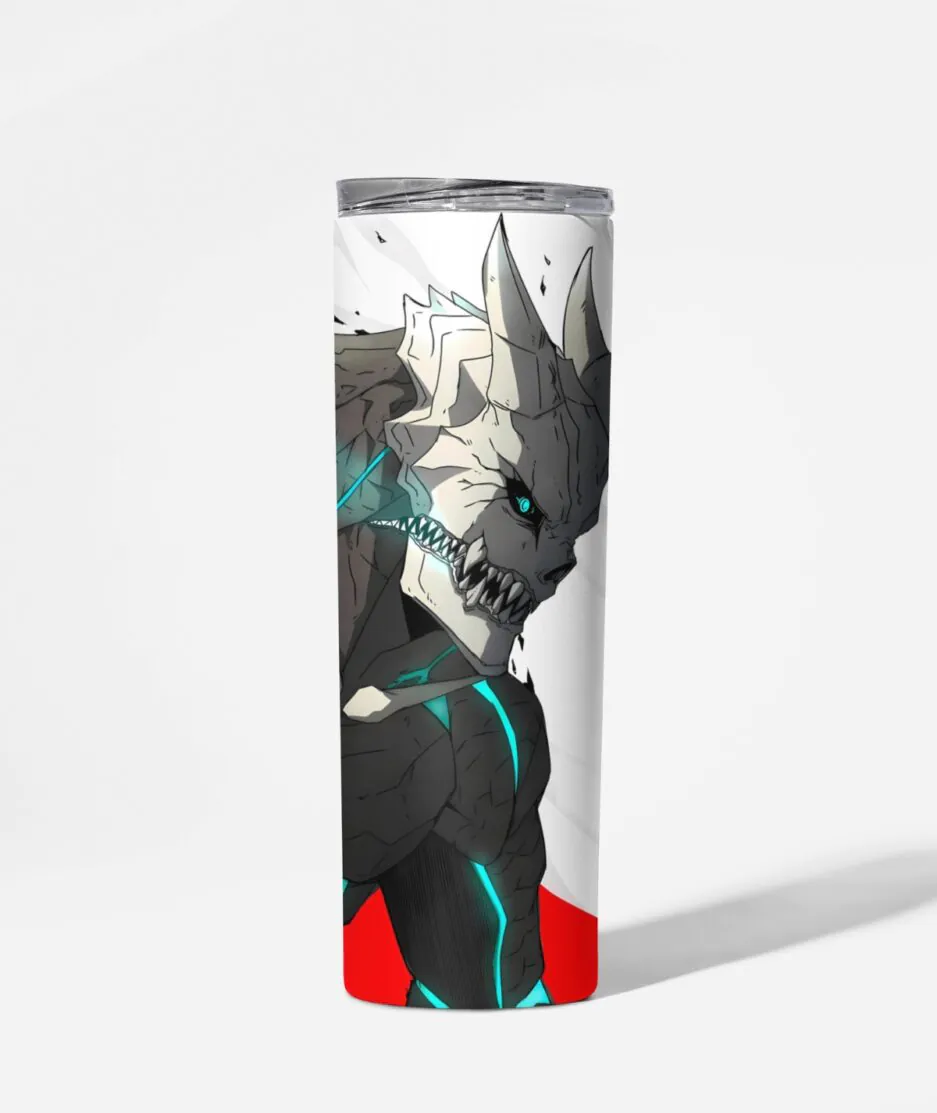 Kaiju No. 8 Metal Tumbler aesthetic design - Anime-inspired drinkware