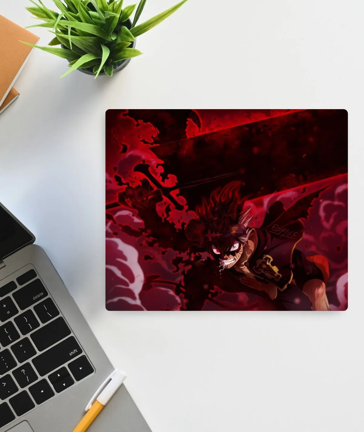 Asta Devil Power mousepad - Featuring Asta harnessing the power of the devil
