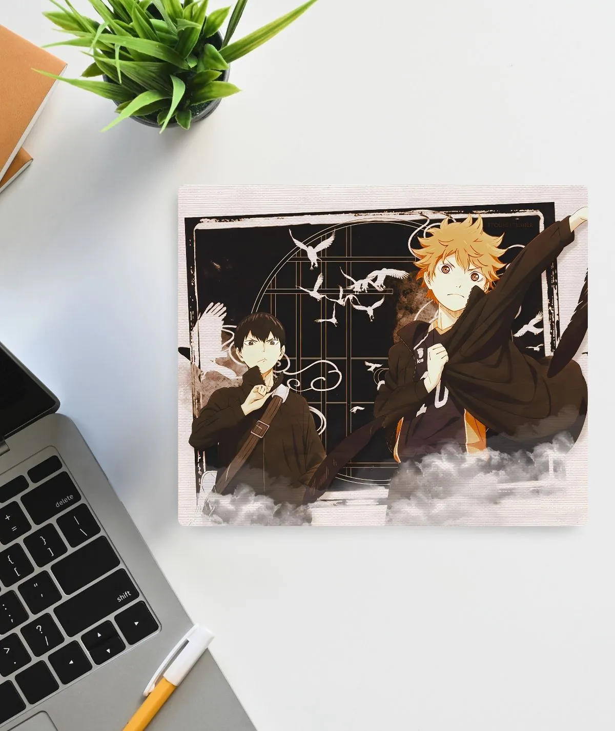 Haikyuu Intense Match mousepad - Featuring an exciting moment from an intense volleyball match