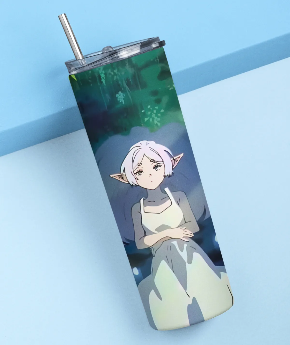 Frieren Embrace the Journey Metal Tumbler - Premium Anime Drinkware Frieren Embrace the Journey Metal Tumbler - Premium anime drinkware