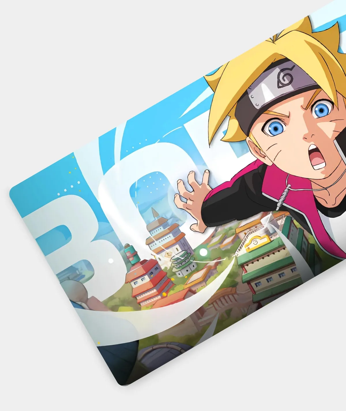 Boruto Forge Your Path Gaming Mousepad - Left View Boruto Forge Your Path gaming mousepad left view - Bold anime design with smooth edges