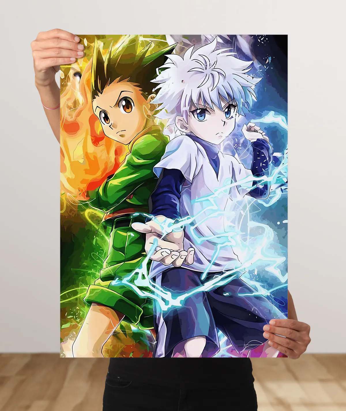 Hunter x Hunter Epic Duo Metal Poster Hunter x Hunter Epic Duo metal poster - Stunning artwork featuring Gon and Killua in an action-packed design