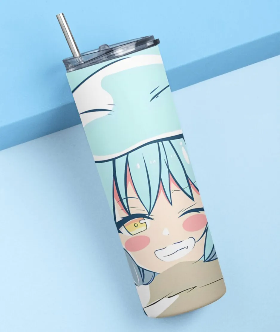 Rimuru Tempest Cute Blue Metal Tumbler - Premium anime drinkware