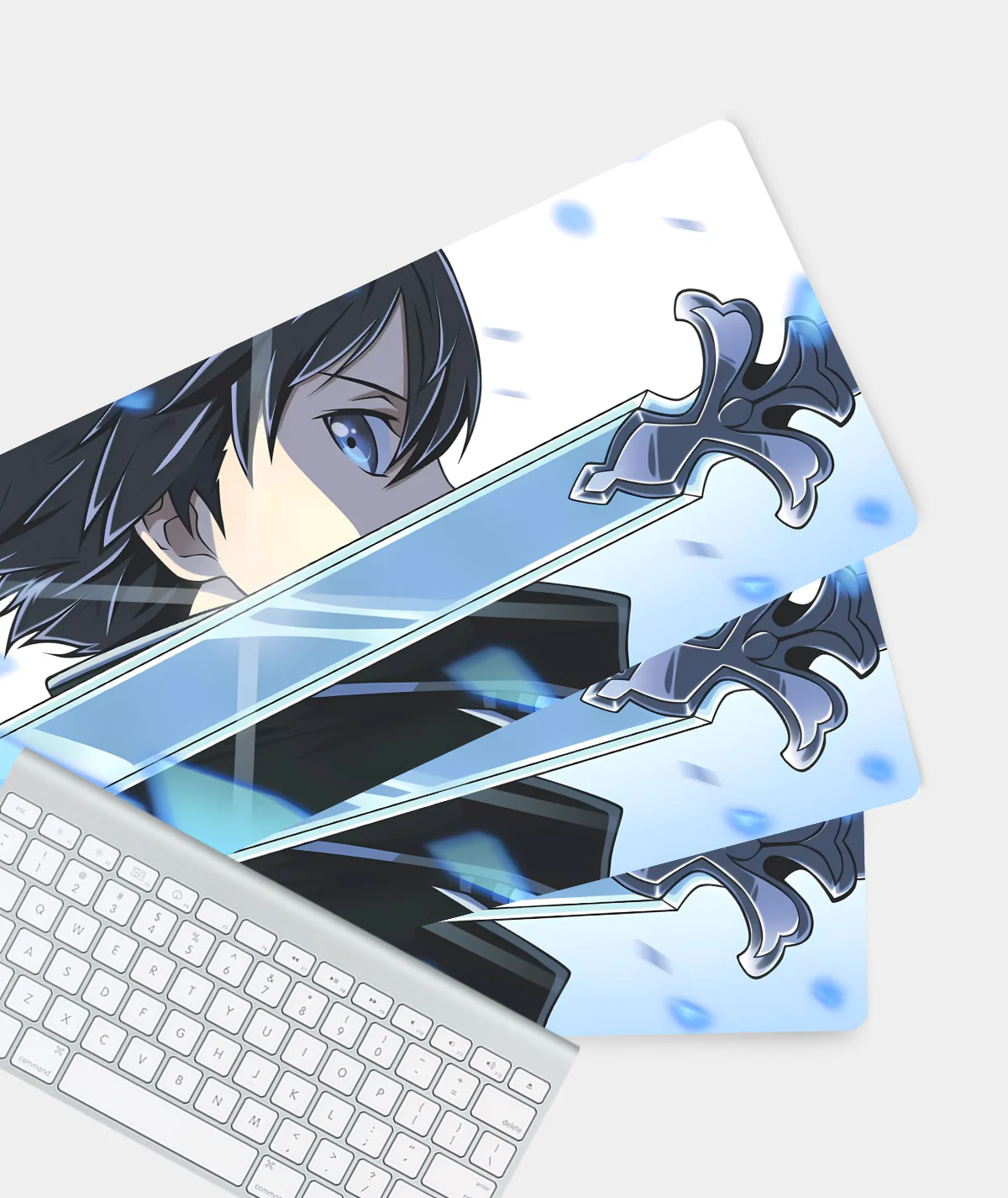 Sword Art Online Gaming Mousepad Set - Trio of Designs Set of three Sword Art Online gaming mousepads - Featuring Kirito, Asuna, and iconic anime landscapes