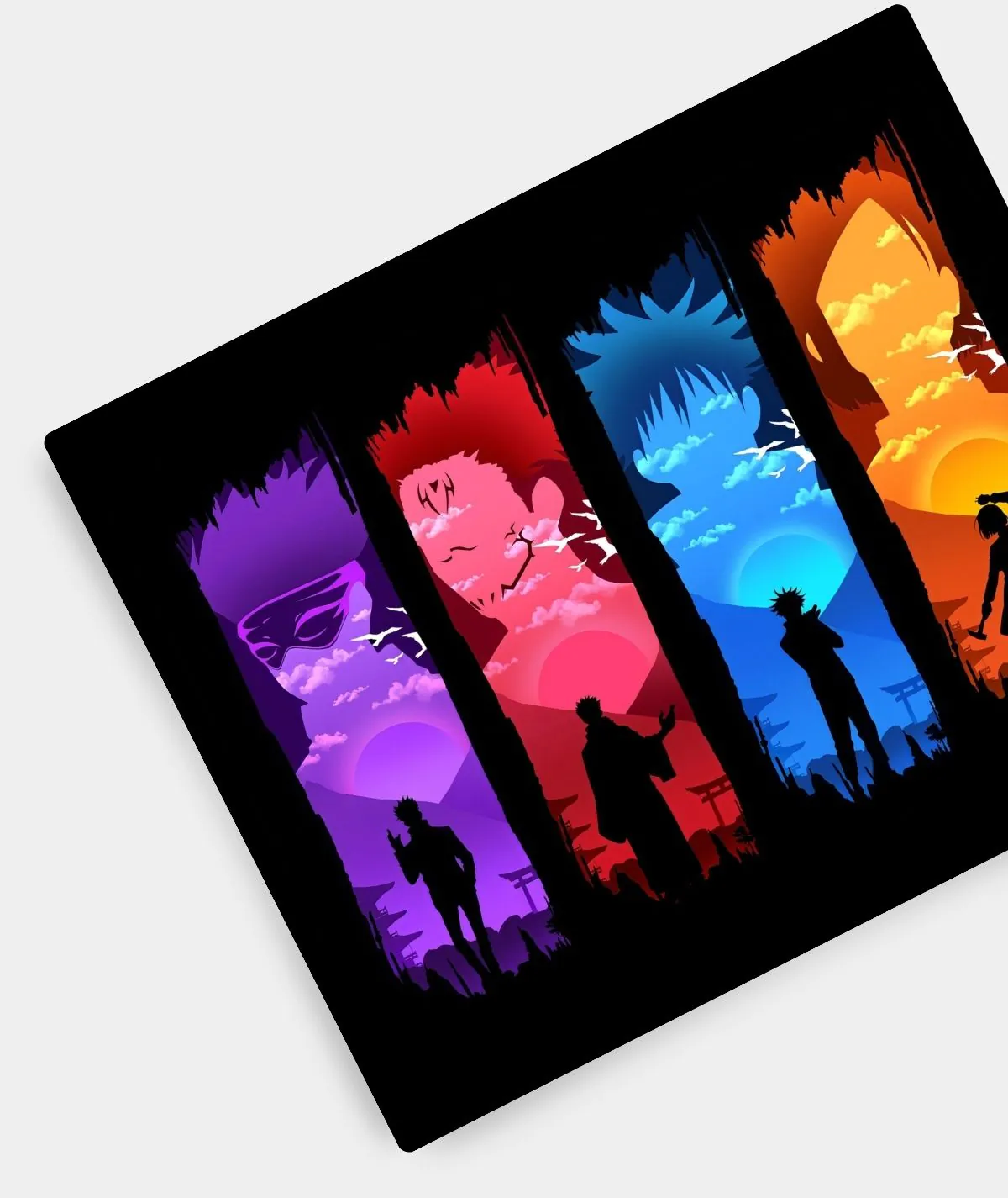 Jujutsu Kaisen Gojo Satoru Clan mousepad aesthetic setup - Desk featuring Gojo's Clan design