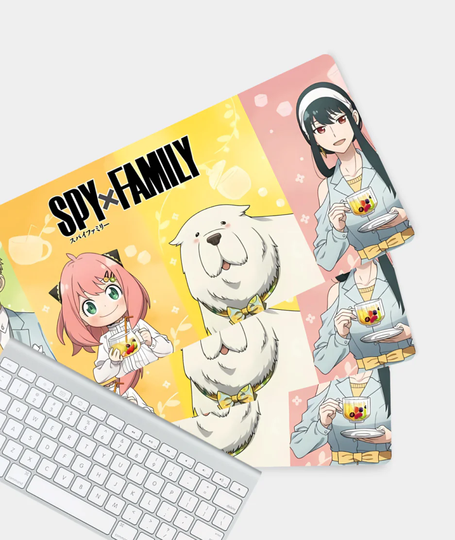Set of three Mission Ready Spy X Family gaming mousepads - Bold anime-themed designs