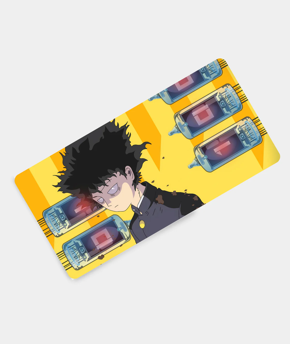 Psychic Strength Mob Psycho Small Gaming Pad Design View – Unleash Psychic Energy