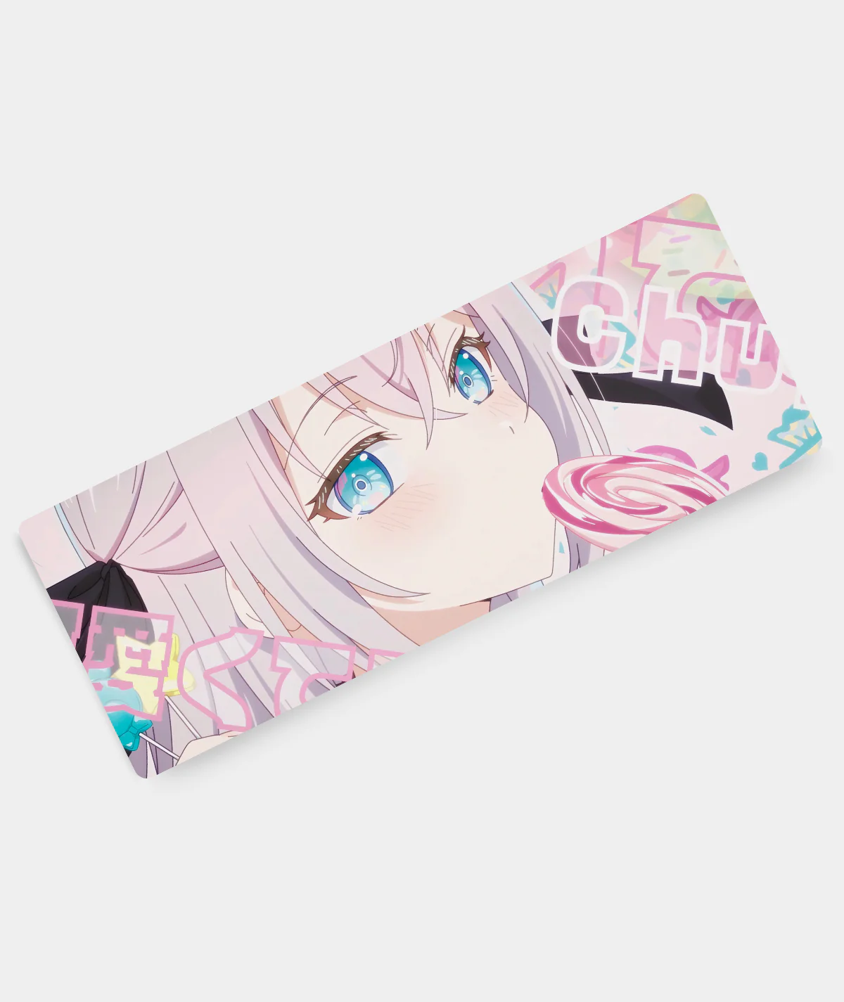 Unveil Your Emotions: Alya gaming mousepad angled view - Smooth surface featuring Alya’s delicate and expressive design