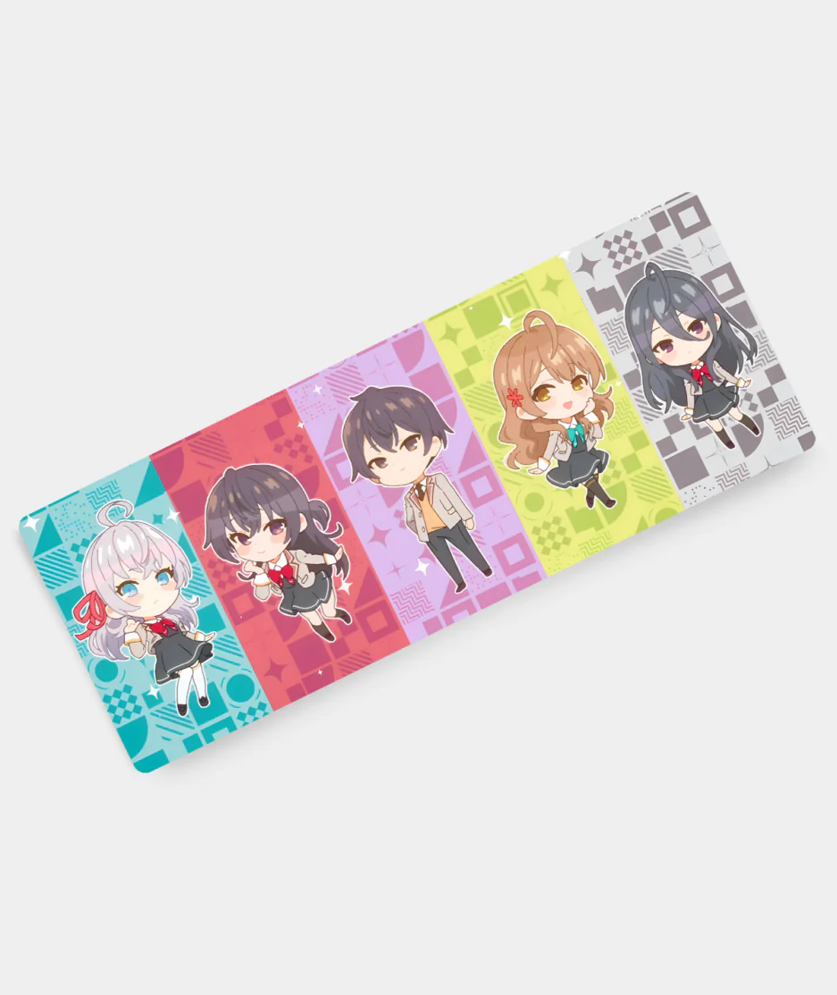 Alya Sometimes Hides Her Feelings in Russian gaming mousepad angled view - Smooth surface with vibrant anime artwork