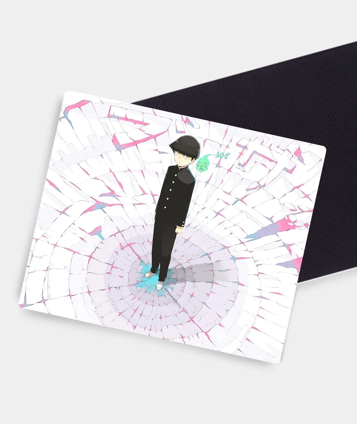 Mob Psycho 100 Infinity square mousepad anti-slip base - Close-up of skid-proof backing