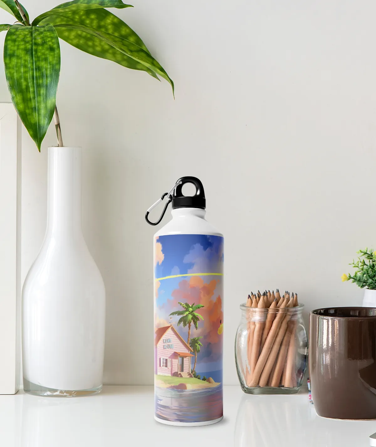 Kame House sipper bottle aesthetic image – Dragon Ball design
