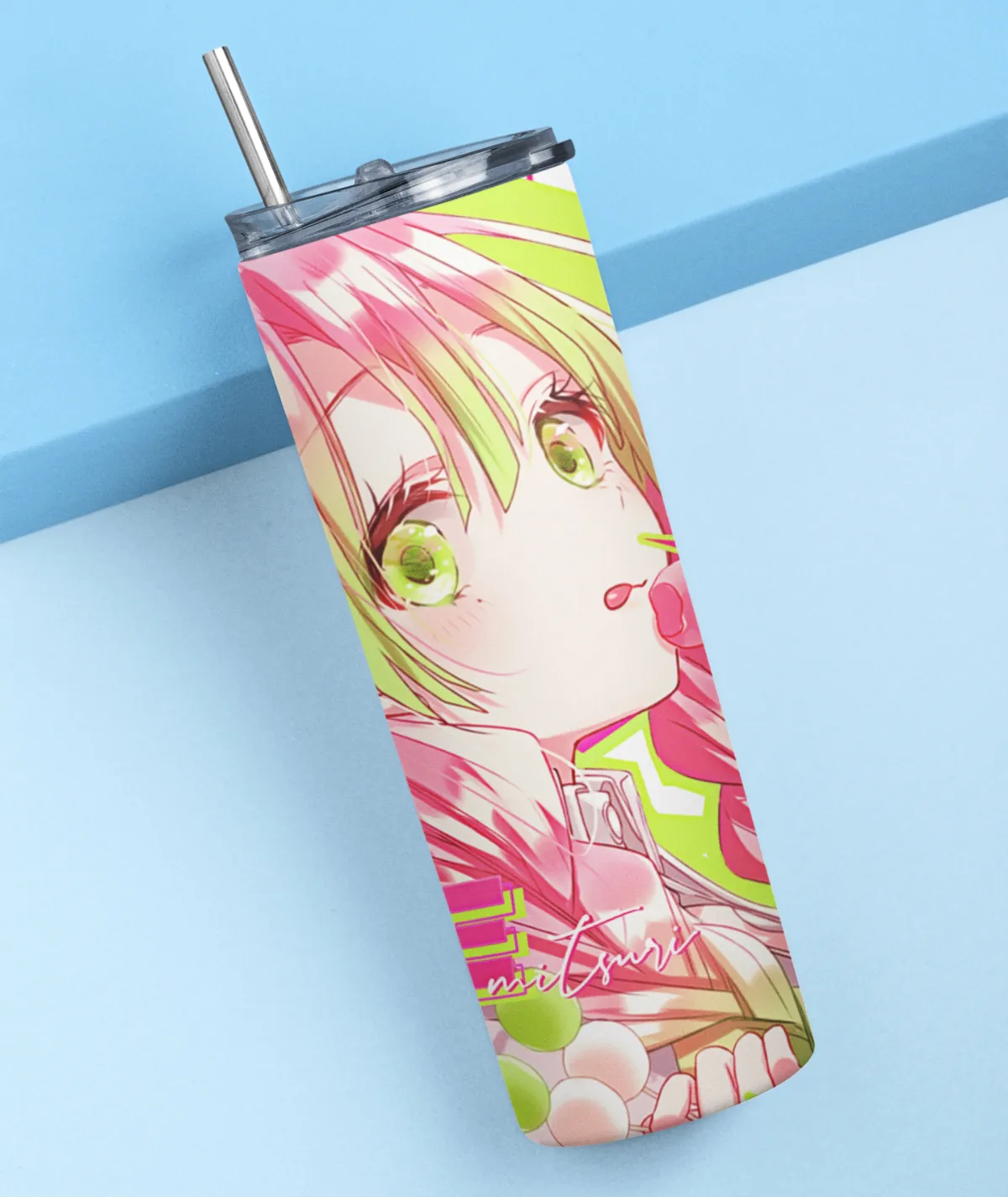 Cute Mitsuri Hashira tumbler - Premium anime drinkware