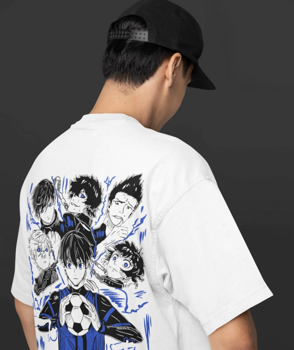 Blue Lock oversize t-shirt back design – bold anime artwork