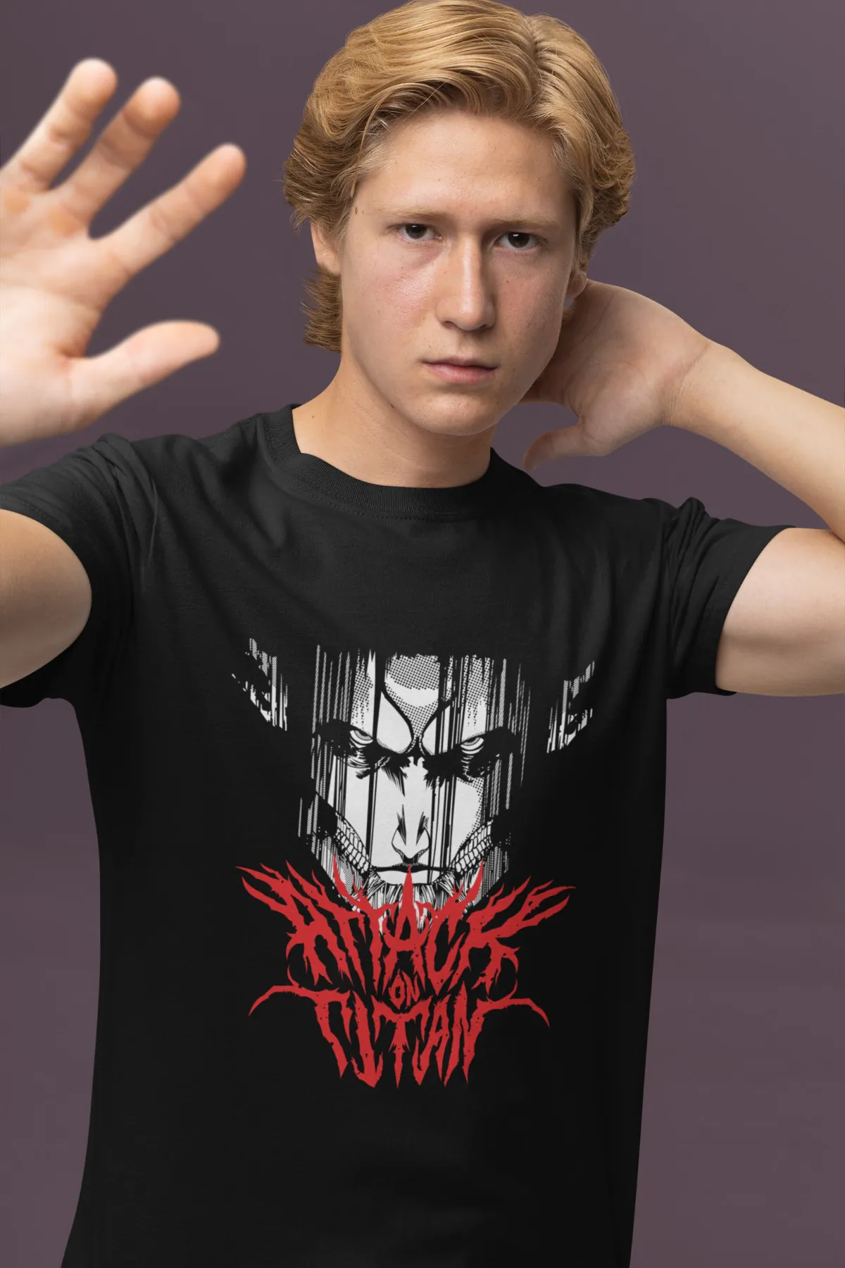 Titans Rage – Unleash the Fury of the Titans Black Supima Unisex T-Shirt Front View