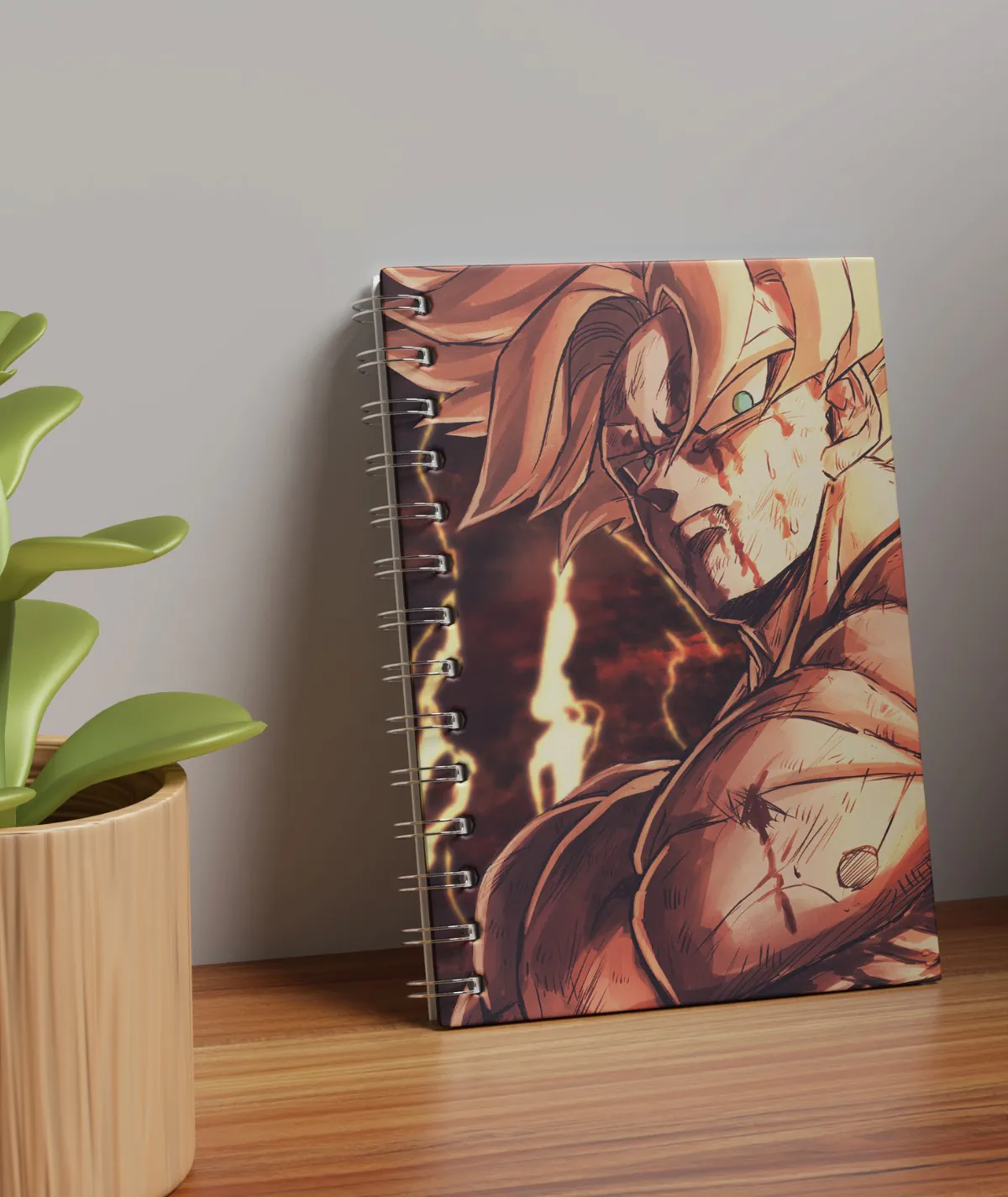 Goku’s Super Saiyan Power Sketchbook placed on table, ready for drawing