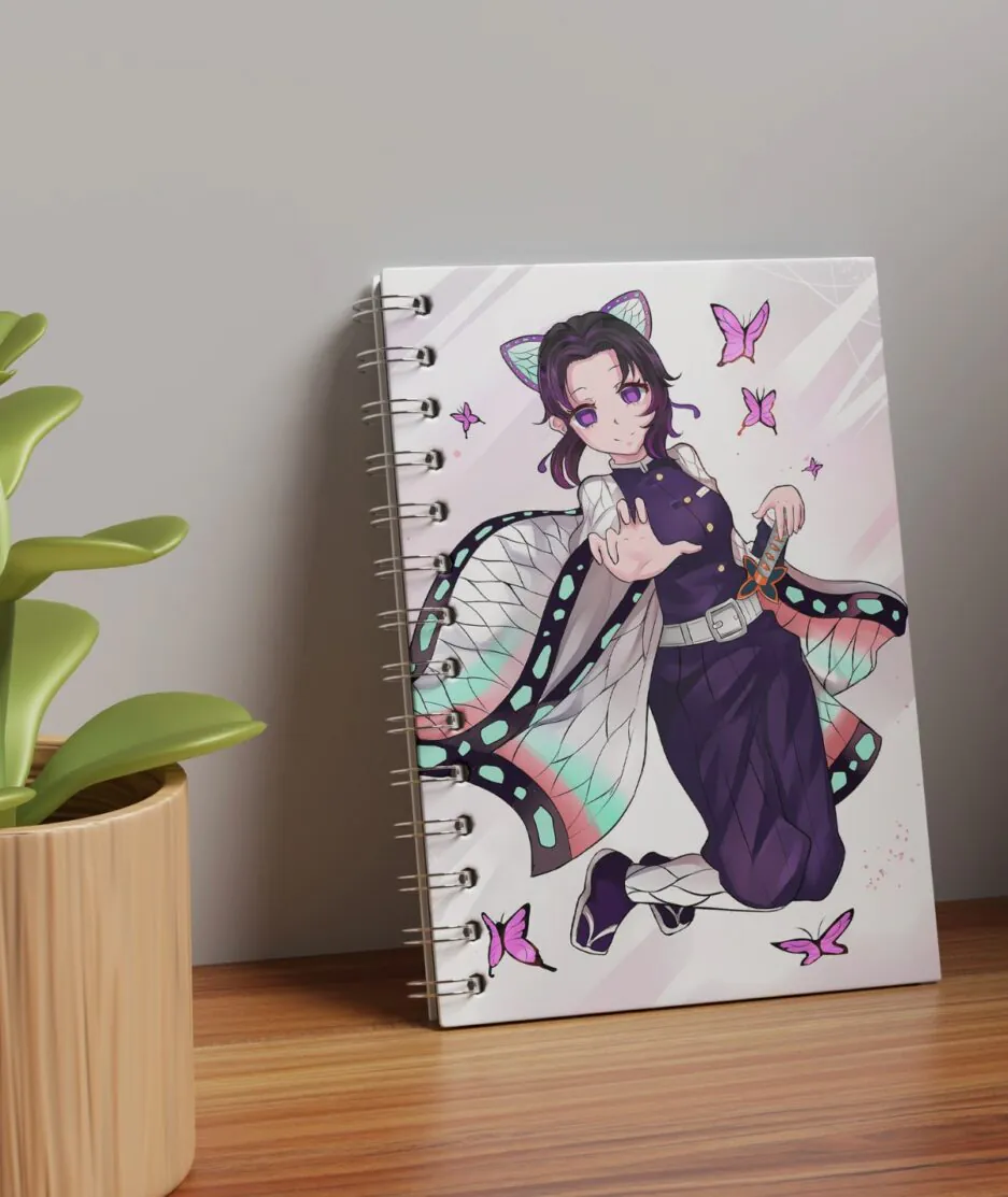 Shinobu A5 Sketchbook placed on a table, ready for use