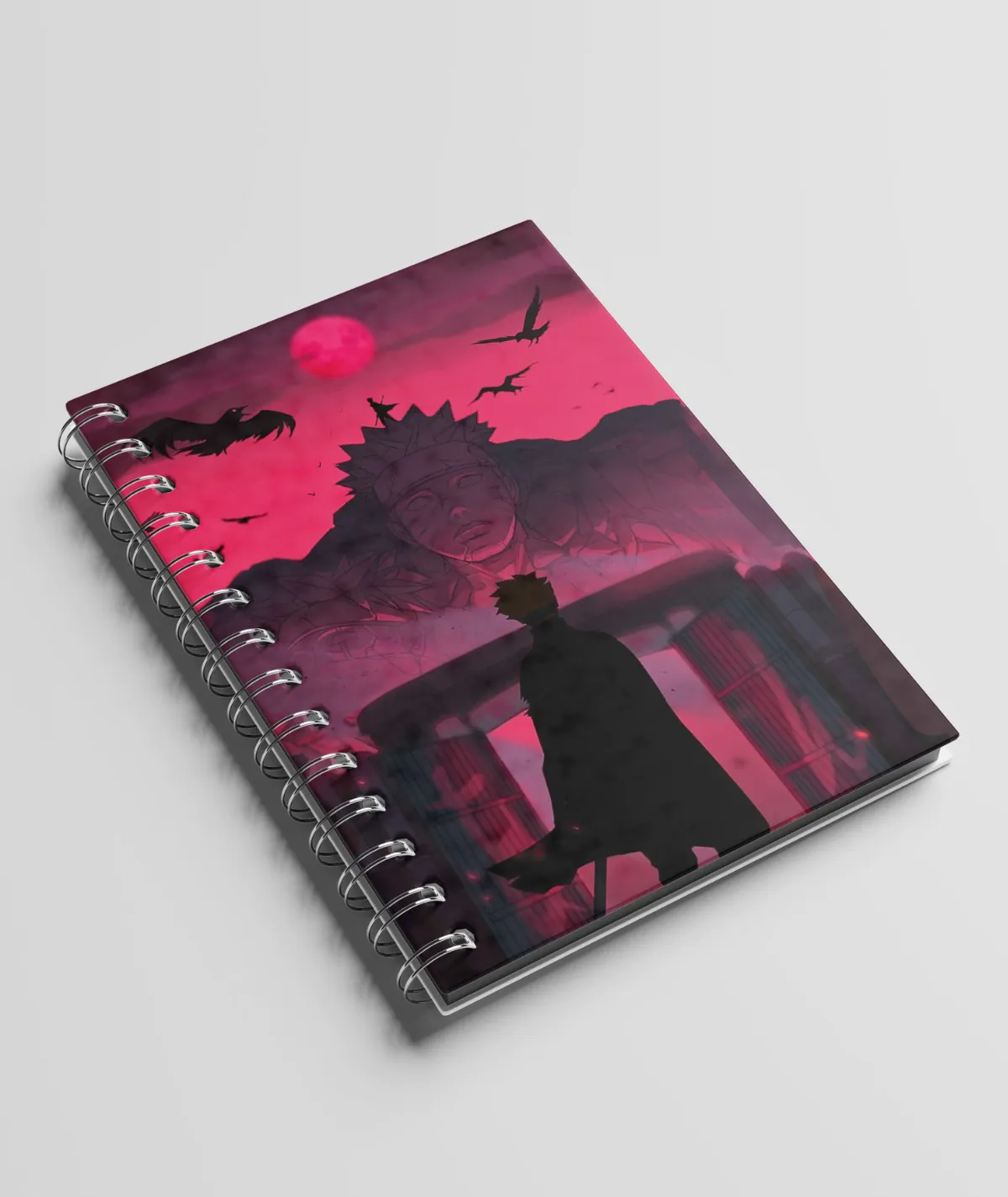 Aesthetic front view of Naruto A5 Sketchbook with Naruto design