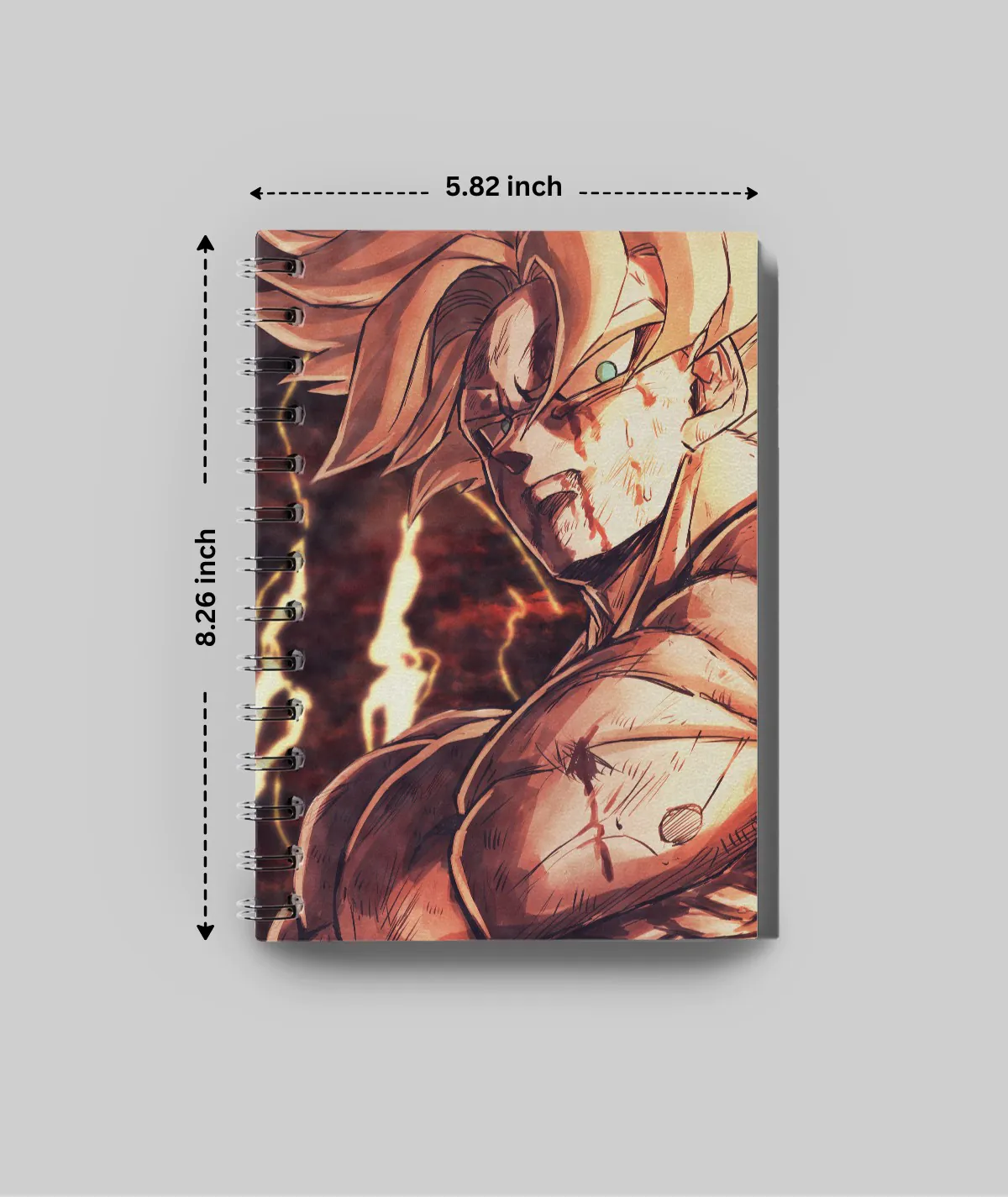 Dimensions of Goku’s Super Saiyan Power Sketchbook, Dragon Ball anime-inspired