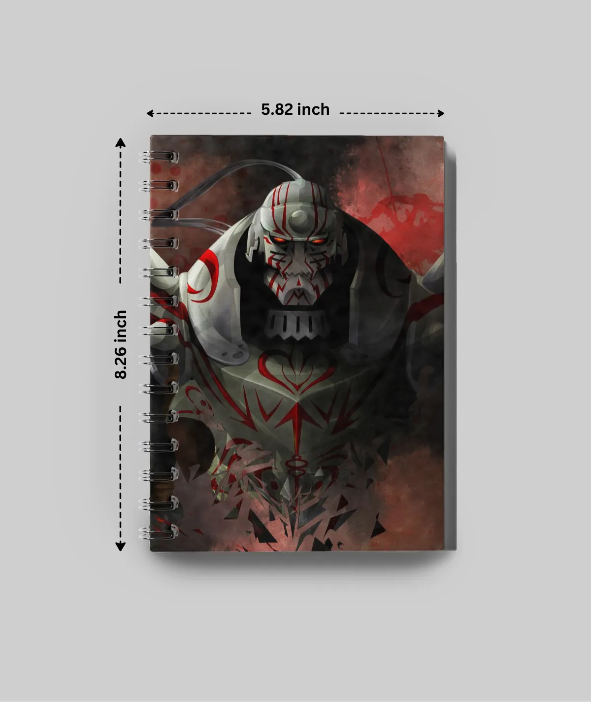 Alphonse A5 Sketchbook Dimensions Fullmetal Alchemist Anime | Fanpix Dimensions of Alphonse A5 Sketchbook, Fullmetal Alchemist anime-inspired