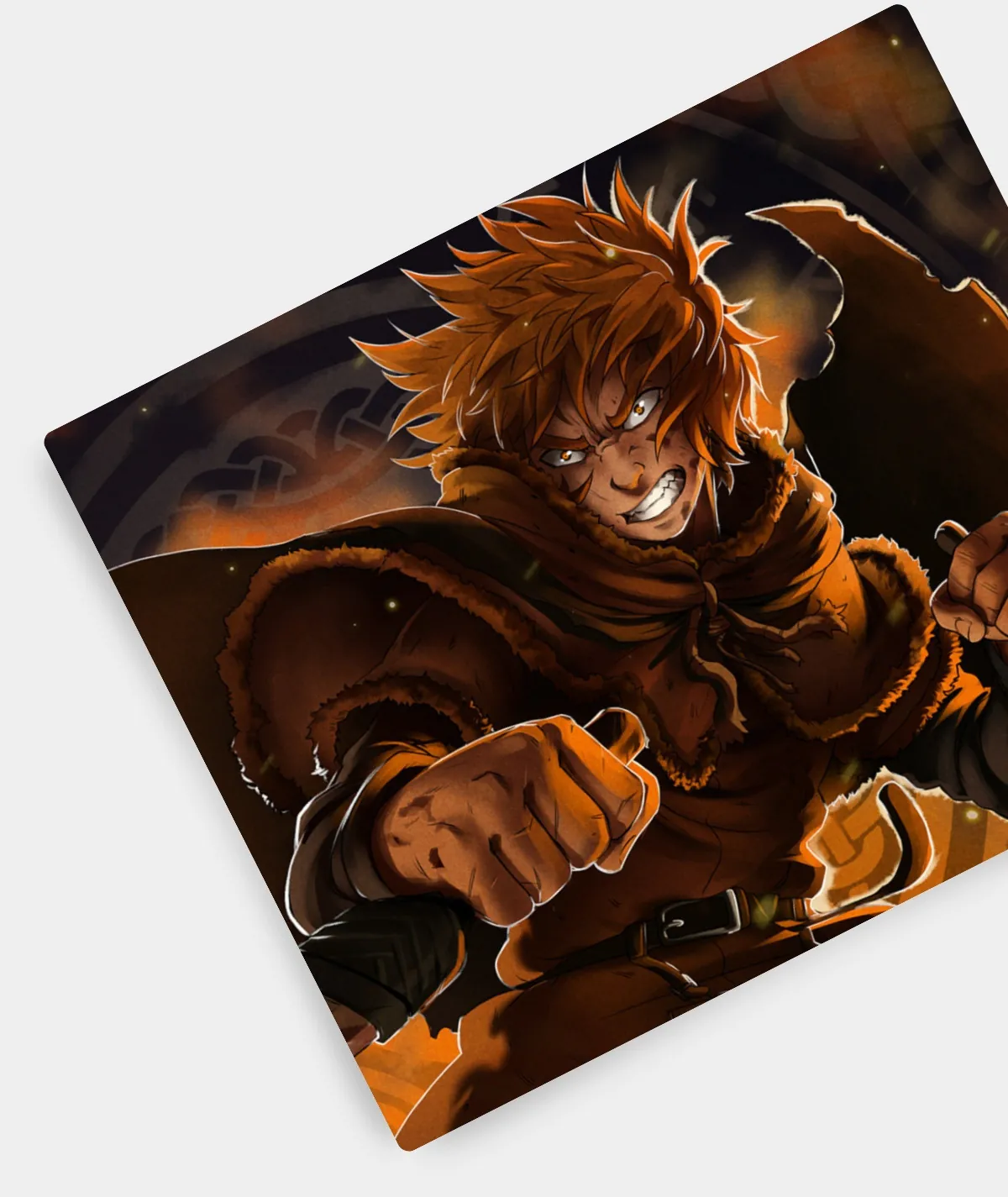 Thorfinn Battle Instincts Vinland Saga Anime Mousepad with HD Artwork | Fanpix Thorfinn Battle Instincts Vinland Saga anime mousepad with high-quality fade-proof print
